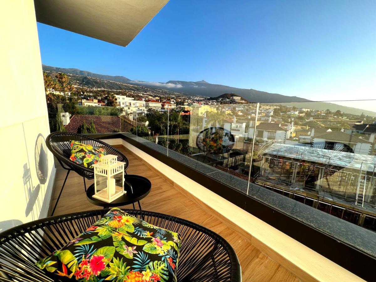 Lujoso Apartamento Completo, Piscina, Terraza Con Vistas Al Teide Puerto de la Cruz  Bagian luar foto