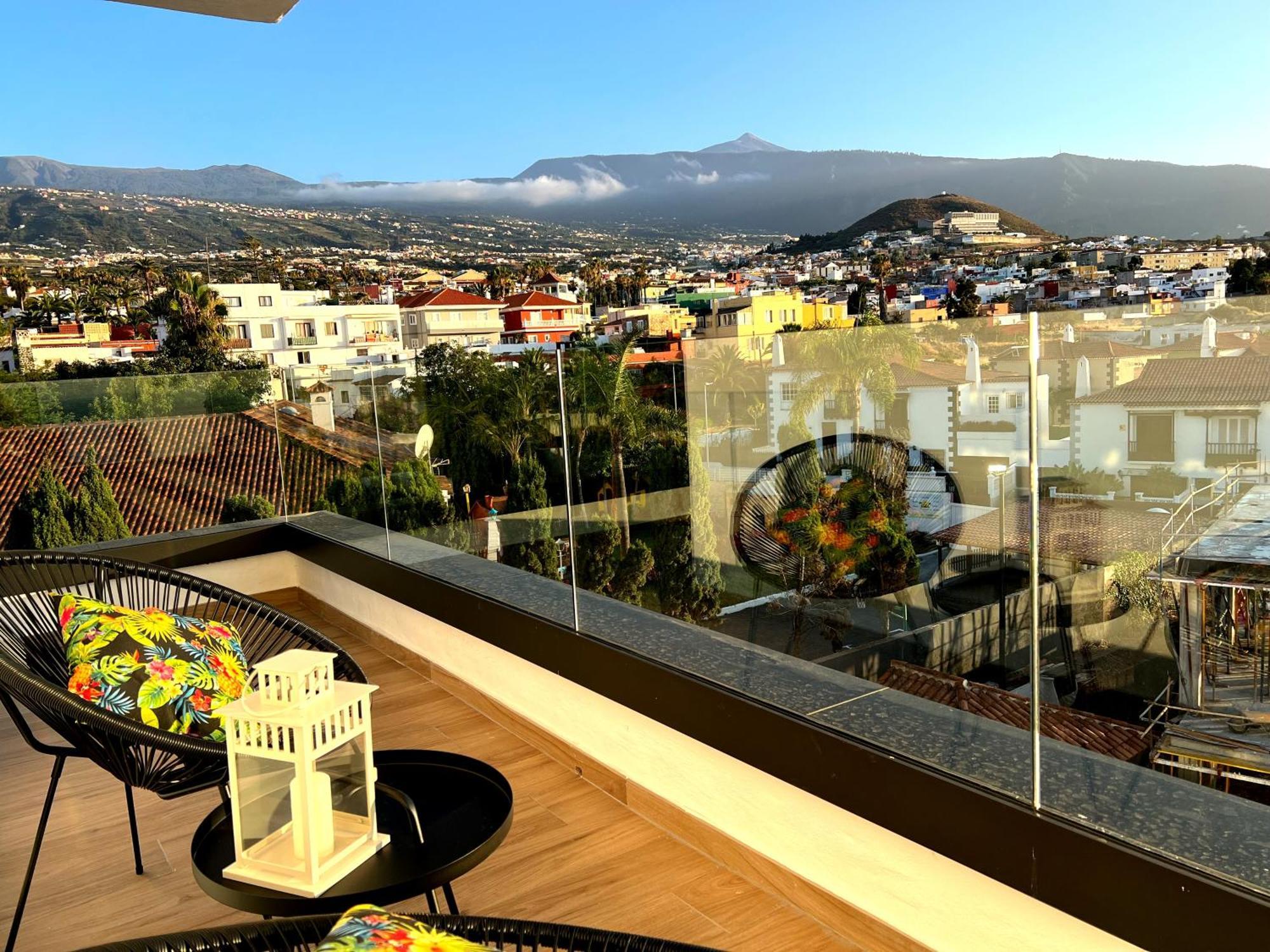 Lujoso Apartamento Completo, Piscina, Terraza Con Vistas Al Teide Puerto de la Cruz  Bagian luar foto